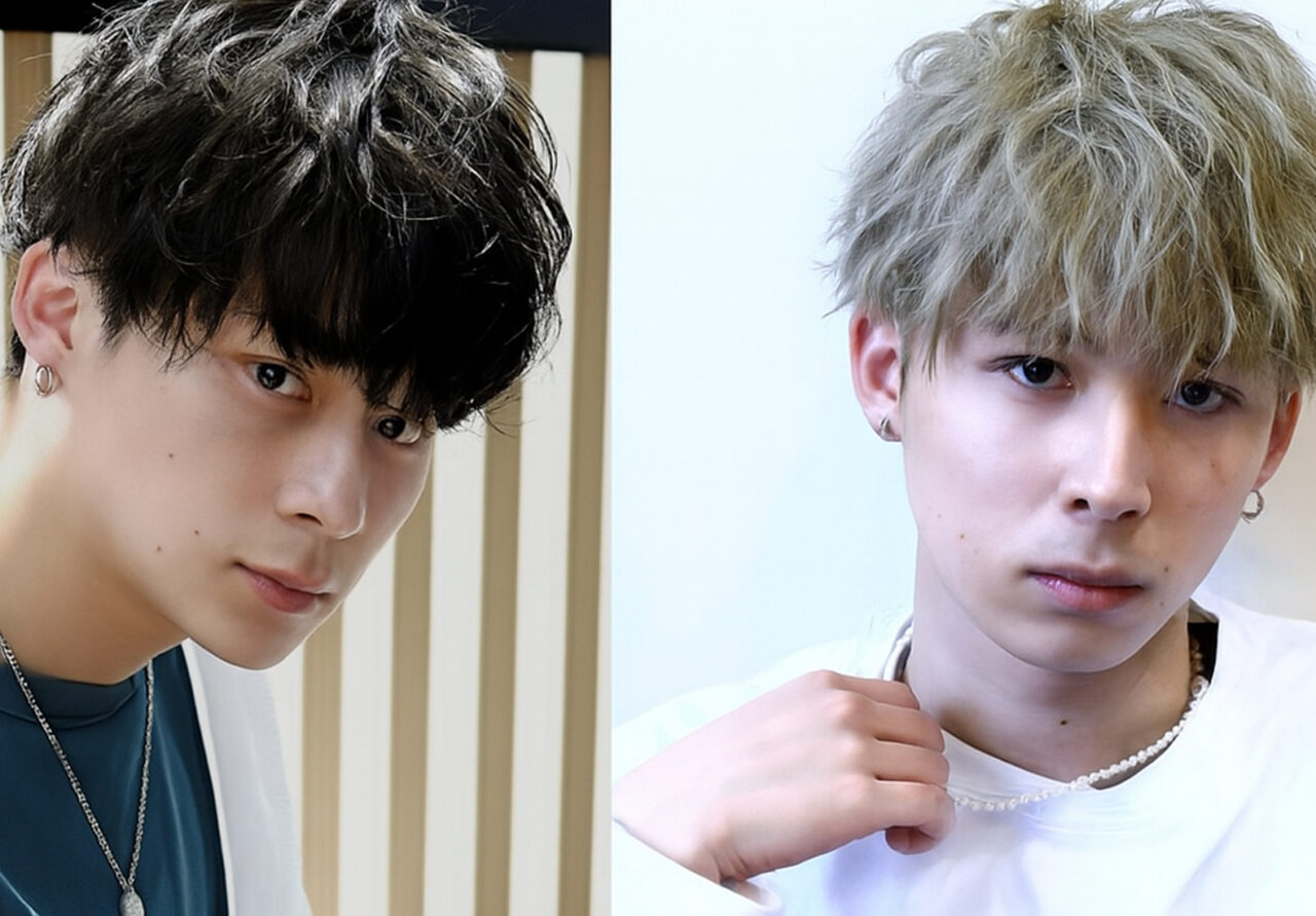 メンズカット施術風景